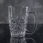 Кружка стеклянная 360 мл "Снежный узор" - Фото 1