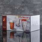 Кружка стеклянная 360 мл "Снежный узор" - Фото 2