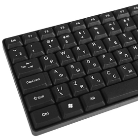 

УЦЕНКА Комплект клавиатура и мышь RITMIX RKC-010, проводной, мембранный, 800 dpi, USB, черный 286522
