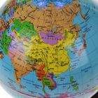 Глобус сувенирный на магнитном поле, с подсветкой, d=20 см, политическая карта, русский язык, 220 В - Фото 2