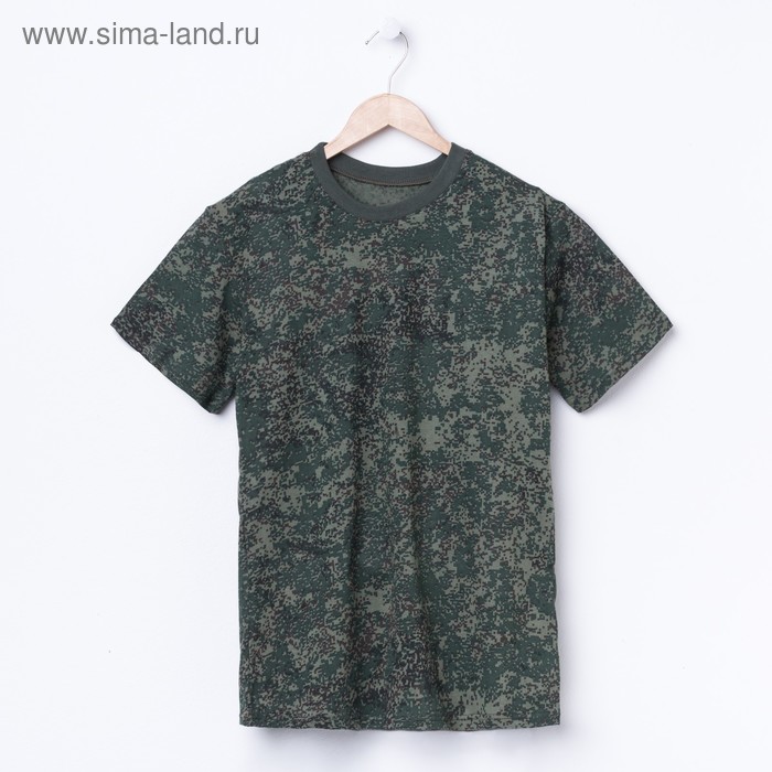 Футболка мужская, цвет камуфляж, размер 54 - Фото 1