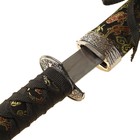 УЦЕНКА Макет оружия «Сувенирные катаны на подставке 3в1. Драконы», ножны ткань, золото на чёрном, 47 см, 70 см, 89 см - Фото 2