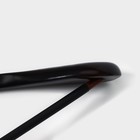 Плечики - вешалка для верхней одежды с перекладиной Доляна 44,5×22,5 см, цвет чёрный - фото 9969759