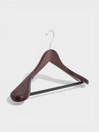 Плечики - вешалка для одежды Доляна, деревянная, с перекладиной, широкие плечики, 44.5×22.5 см, коричневые - Фото 4