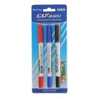 Набор маркеров для CD/DVD двусторонних 3 цвета 0,7/2 мм на блистере (красный, чёрный, синий) - Фото 1