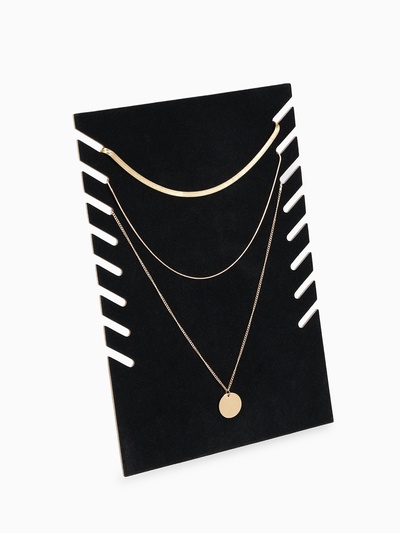 Подставка под кулоны, цепи QF, 19×9.5×28 см, чёрная