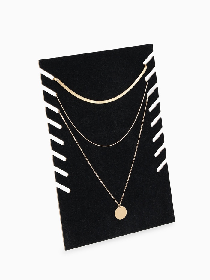 Подставка под кулоны, цепи QF, 19×9.5×28 см, чёрная - Фото 1