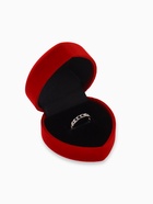 Футляр под кольцо, серьги «Сердце», бархатный, 6×6.5×4 см, бордовый - Фото 2