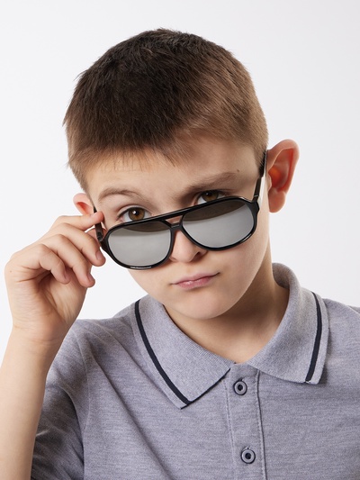 Очки солнцезащитные детские OneSun, UV 400, 13×4.5×12.5 см, чёрные