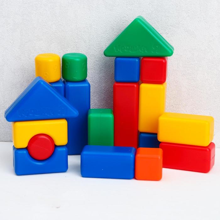 Набор цветных кубиков, "Смешарики", 20 элементов, 4х4 см - фото 1892298278