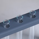 Кашпо для цветов «Рамка экстра слим», 40×5×26 см, деревянное, ручка - верёвка, 5 колб, серое - Фото 3