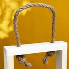 Подарочный ящик «Рамка», 46×15×4 см, деревянный, 3 колбы, ручка - верёвка - Фото 4