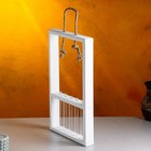 Подарочный ящик «Рамка», 26×4×40 см, деревянный, 5 колб, белый - Фото 3