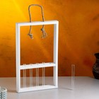 Подарочный ящик «Рамка», 26×4×40 см, деревянный, 5 колб, белый - Фото 6