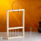 Кашпо для цветов «Рамка экстра слим», 26×5×40 см, деревянное, 5 колб - Фото 6