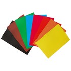 Картон цветной А4, 8 листов, 8 цветов "Графика", немелованный 220 г/м2, в папке - Фото 2