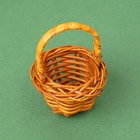 Кукольная миниатюра «Корзинка», цвет коричневый - Фото 2