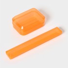 Набор дорожный, 2 предмета, футляр для зубной щётки 19 см, мыльница 10×6×3,5 см, цвет МИКС - фото 1121626