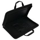 Папка с ручками текстильная, А4, 365 х 260 х 50 мм, 2С13 "Тихвин", каркасная, жакард, чёрный - Фото 3