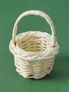 Кукольная миниатюра «Корзинка», цвет белый - Фото 2
