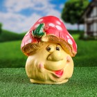 Садовая фигура из гипса «Лягушка на мухоморе», 26×21×16 см - Фото 1