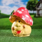 Садовая фигура из гипса «Лягушка на мухоморе», 26×21×16 см - Фото 2