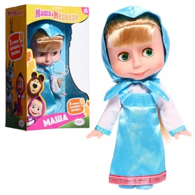 Кукла «Маша» озвученная, 25 см, 3 стиха и песенка, в голубом платье