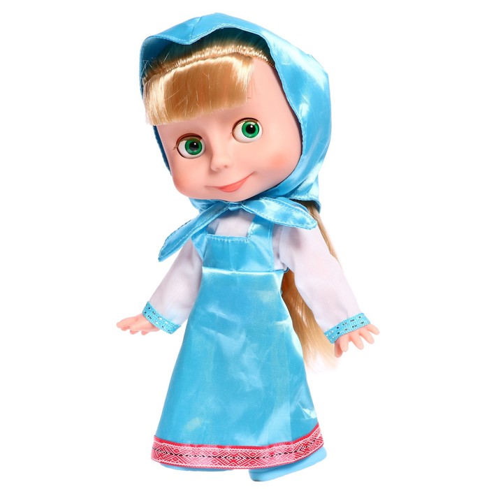 Кукла «Маша» озвученная, 25 см, 3 стиха и песенка, в голубом платье