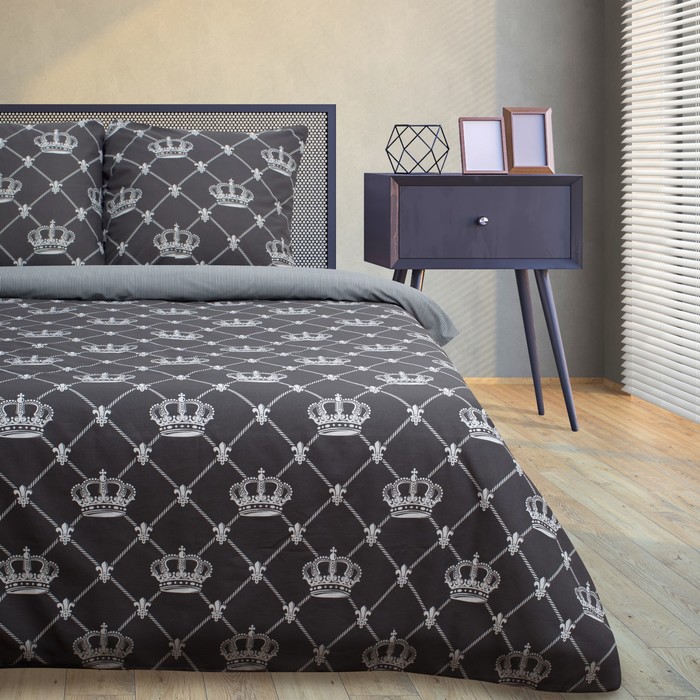 Постельное бельё евро «Этель» Crown, бязь