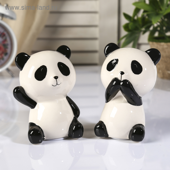 Копилка керамика "Маленькая панда" МИКС 11х7х6 см - Фото 1