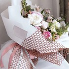 Сетка для цветов «Баблз», цвет персиковый, 0,5 х 4,5 м - Фото 3