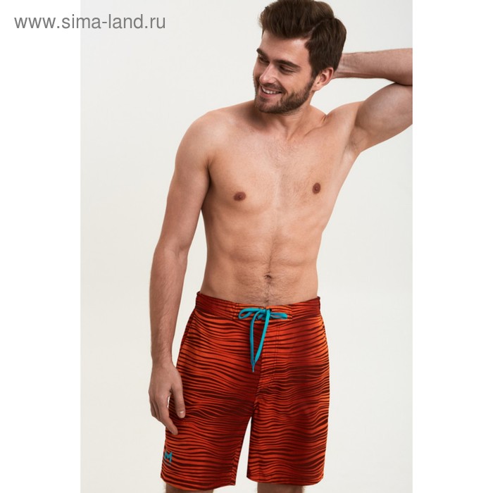 Купальные шорты мужские, цвет красный, размер 54 (XXL) - Фото 1