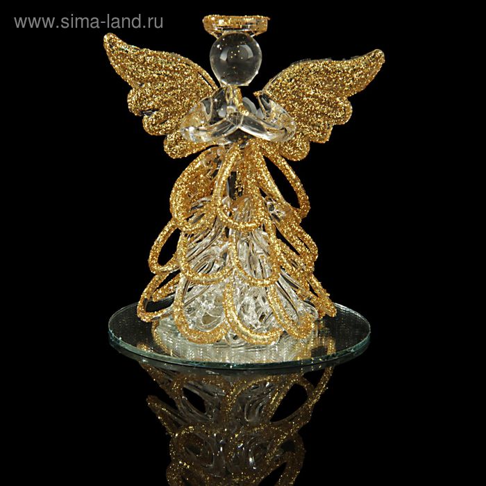 Сувенир "Ангел с юбочкой петельками на зеркале" МИКС 7х6х5 см - Фото 1