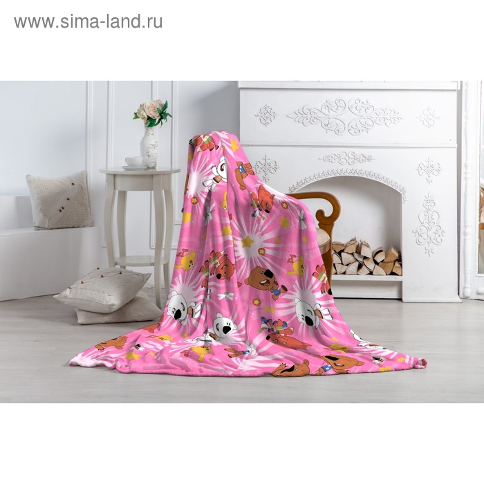 Плед Павлинка «МимиМишки», размер 150х100 см, цвет розовый, аэрософт - Фото 1