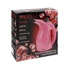 Отпариватель KELLI KL-316, ручной, 1650 Вт, 250 мл, розовый - Фото 7