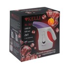 Отпариватель KELLI KL-312, ручной, 2000 Вт, 500 мл, насадка чайник, бело-розовый - Фото 7
