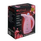 Отпариватель KELLI KL-317, ручной, 1700 Вт, 350 мл, розовый - Фото 9
