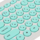 Комплект клавиатура и мышь Jet.A SlimLine KM30 W, беспроводной, бело-мятный - Фото 2