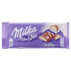 Молочный шоколад Milka Bubbly White Chocolate белый с пузырьками, 95 г - Фото 1