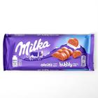 Молочный шоколад с пузырьками Milka Bubbly Milk Chocolate, 90 г - Фото 3