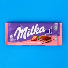 Молочный шоколад Milka Strawberry Yoghurt Chocolate, с клубничным йогуртом, 100 г - Фото 2