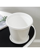 Горшок для цветов с поддоном «Альтернатива. Эконом», 2 л, пластиковый, белый - Фото 6