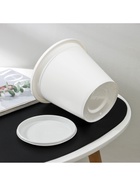 Горшок для цветов с поддоном «Альтернатива. Эконом», 2 л, пластиковый, белый - Фото 7