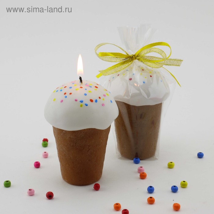 Свеча декоративная «Кулич пасхальный»