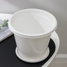 Горшок для цветов с поддоном «Альтернатива. Эконом», 3 л, пластиковый, белый - Фото 3
