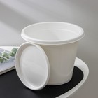 Горшок для цветов с поддоном «Альтернатива. Эконом», 3 л, пластиковый, белый - Фото 4