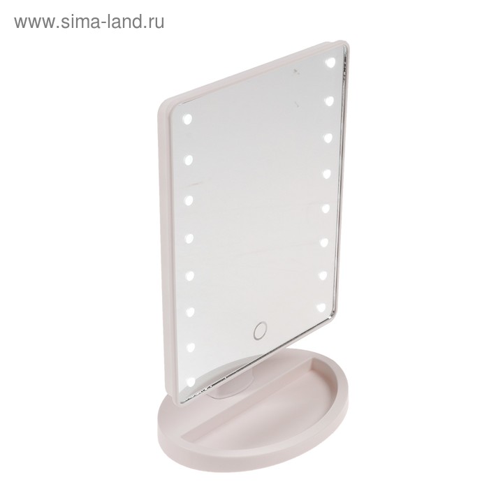 Зеркало ENERGY EN-704, подсветка, 26×17×12 см, от батареек 4хАА - Фото 1