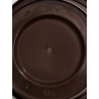 Горшок для цветов с поддоном «Альтернатива. Эконом», 10 л, пластиковый, коричневый - Фото 4