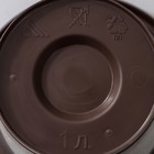 Горшок для цветов с поддоном «Эконом», 1 л, пластиковый, коричневый - Фото 5