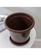 Горшок для цветов с поддоном «Альтернатива. Эконом», 3 л, пластиковый, коричневый - Фото 6